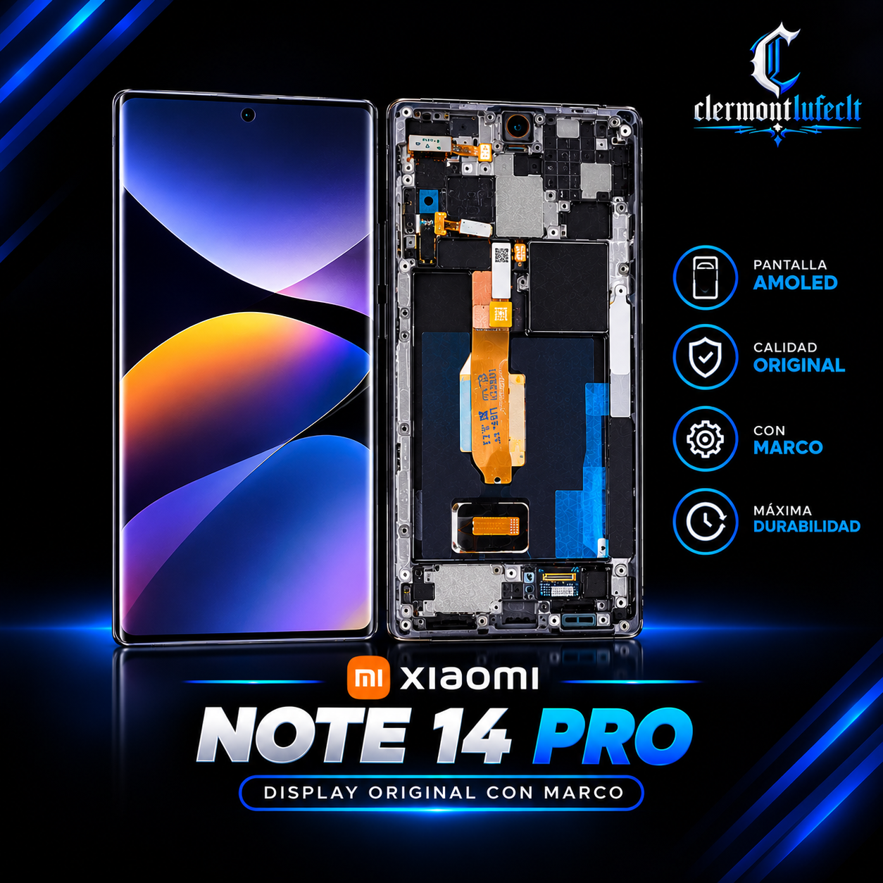 Display de note 14 pro